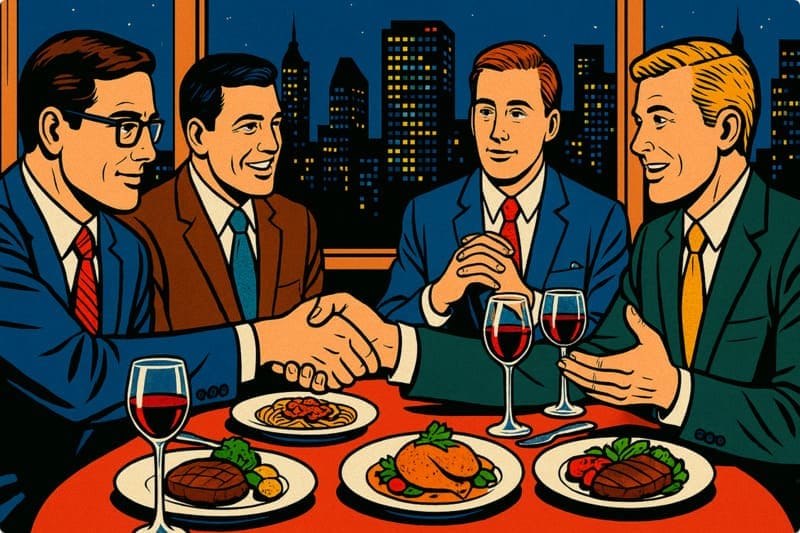 【ビジネス会食 完全攻略マニュアル すべての食事会を成功に導く最強の実務メソッド】レビューのイメージイラスト002