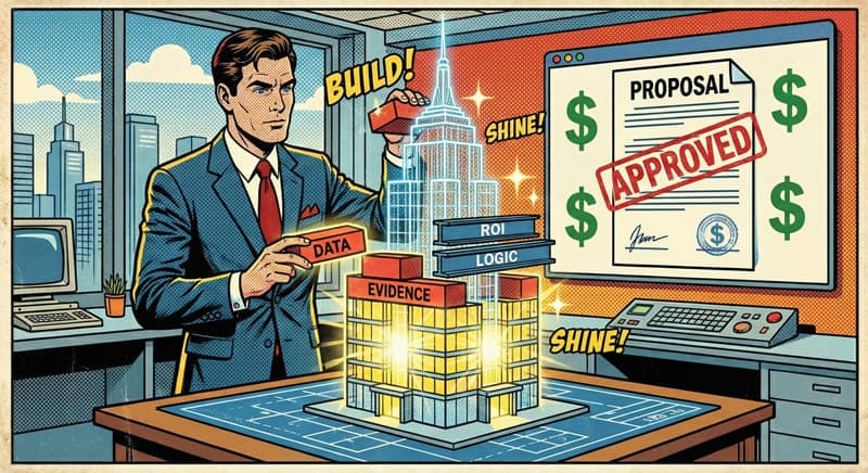 企画のアイデア出しのやり方を説明するビジネスマンのイメージ画像